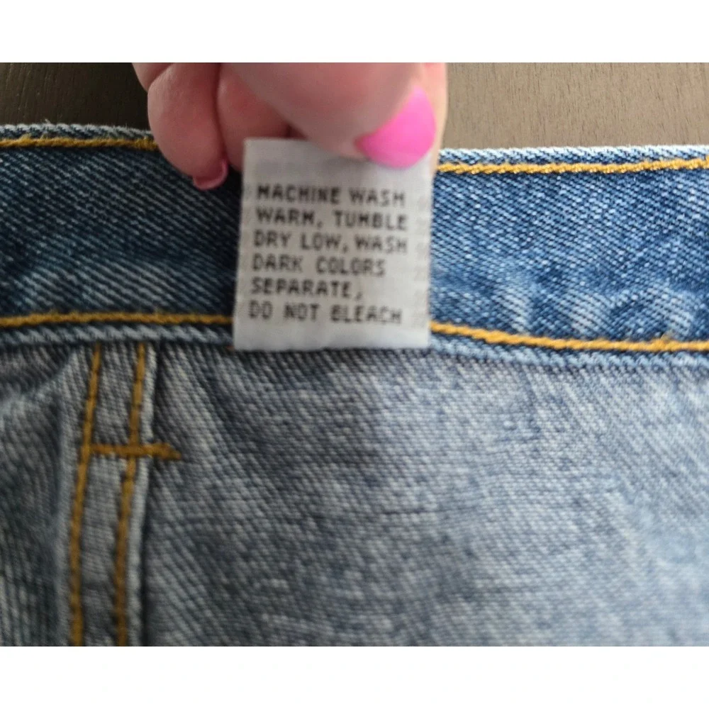 Open Trails Mens Stonewashed Jeans Blue Straight Leg 100% Cotton 42x32